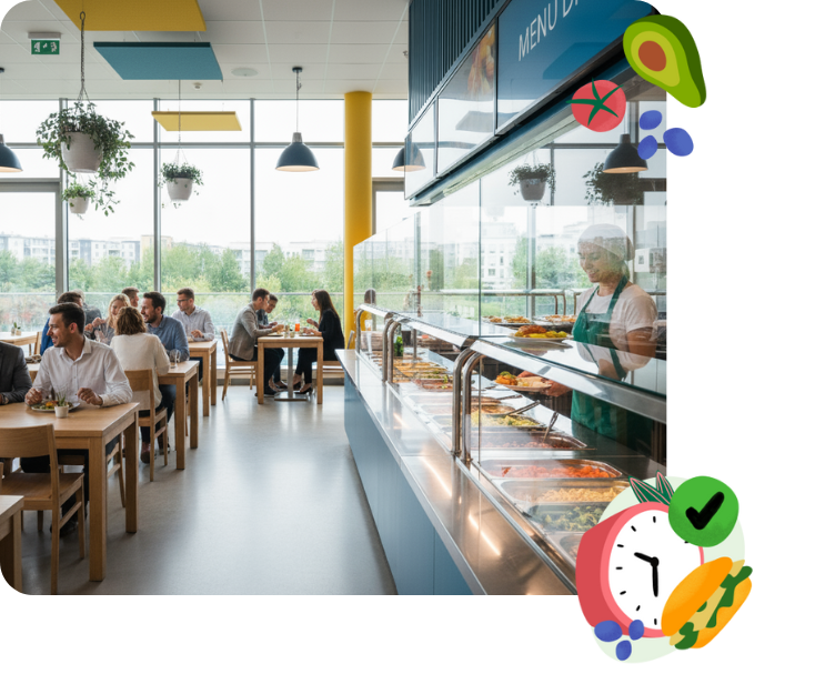 Stołówka pracownicza - digitalizacja wydawki z aplikacją myfoodie