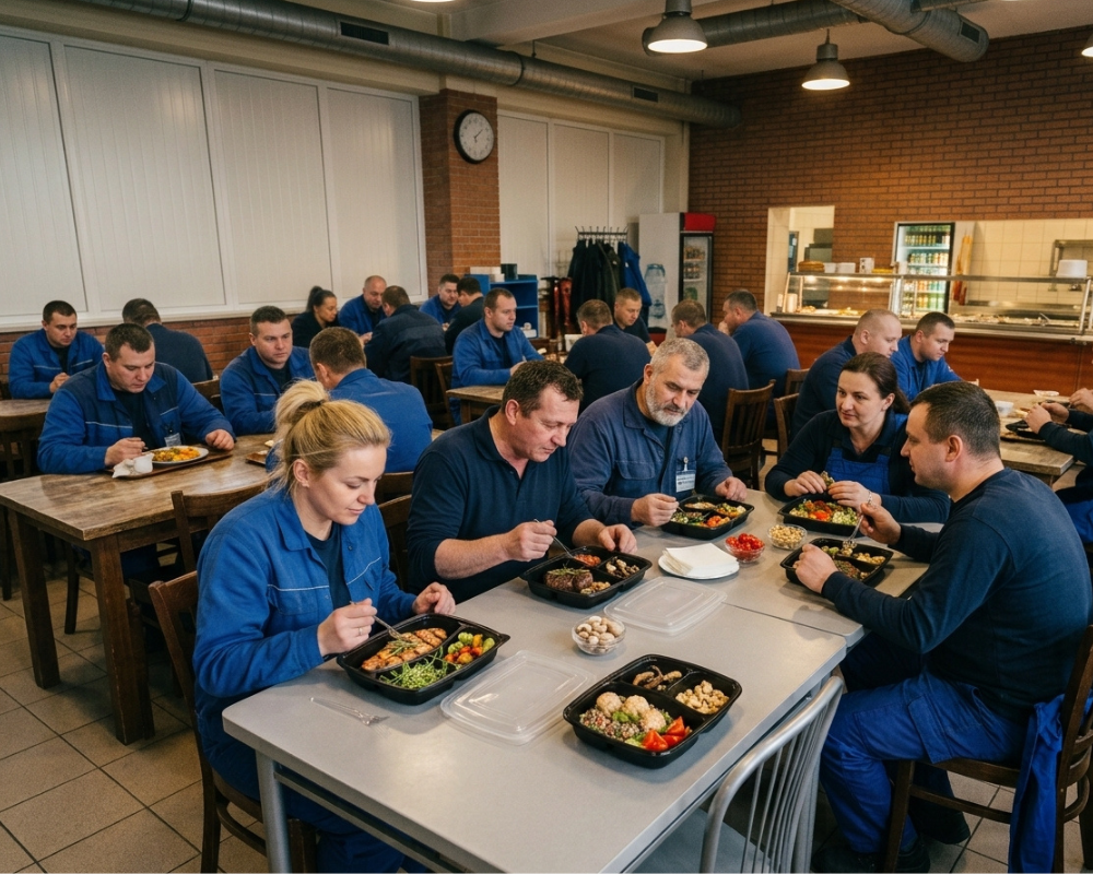 Benefit żywieniowy myfoodie dla branży produkcyjnej, logistycznej, biurowej